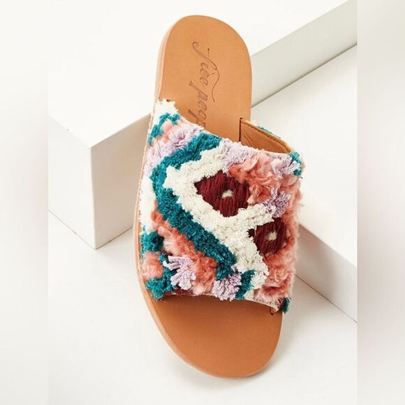 Free People Women's Yuma Woven Mule Sandals - Picture 2 of 4